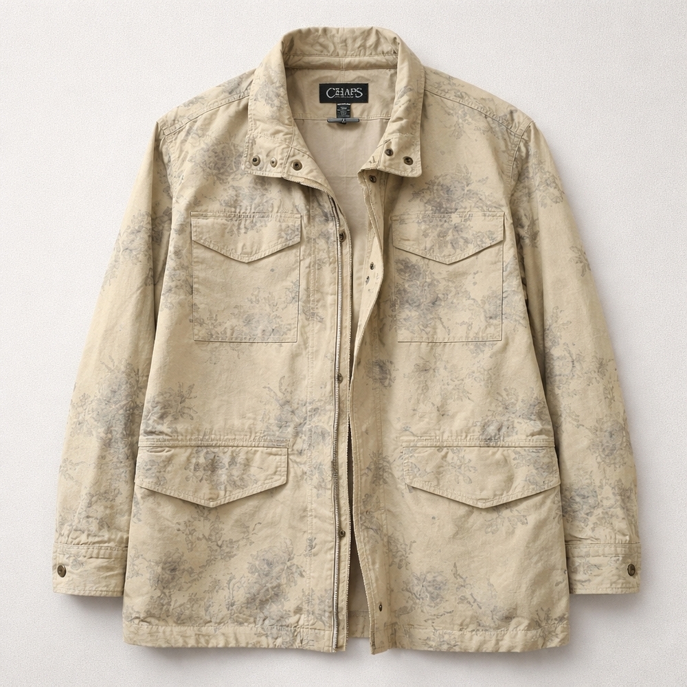 Ralph Lauren Dusty Floral Utility Denim Jacket NWT 100% Cotton Men’s Size M